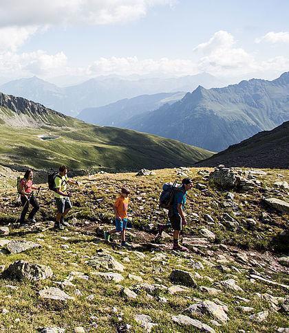 Wandertour mit Bergblick
